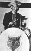 1955 Photo of David Nelson on the drums
